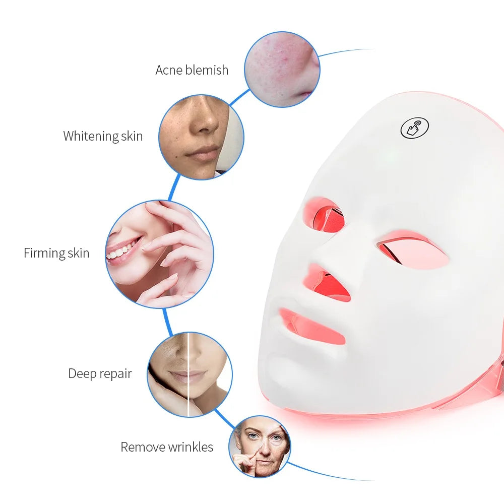 7-Color LED Face Mask — Photon Light Therapy for Glowing Skin