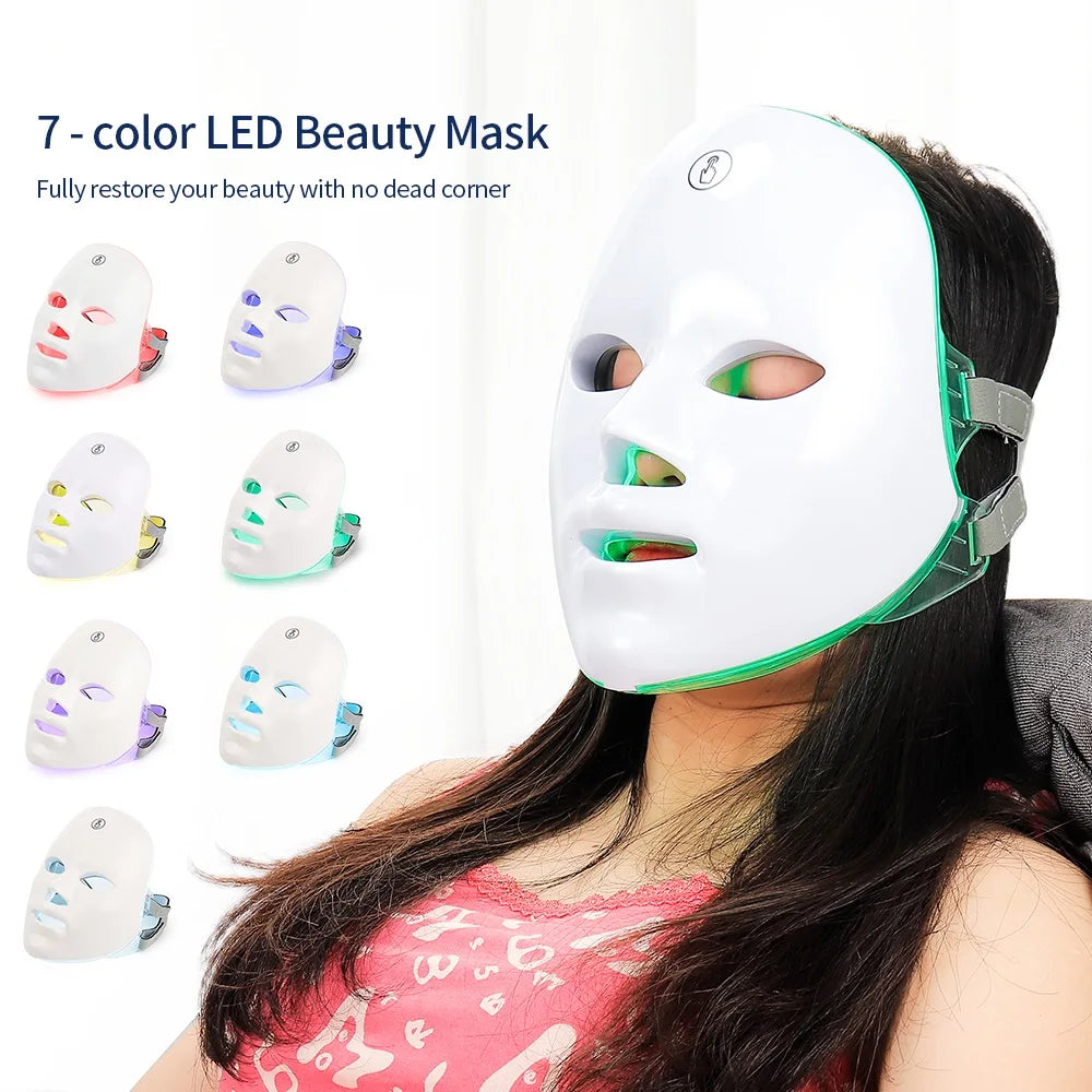 7-Color LED Face Mask — Photon Light Therapy for Glowing Skin