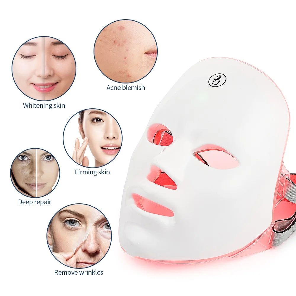 7-Color LED Face Mask — Photon Light Therapy for Glowing Skin