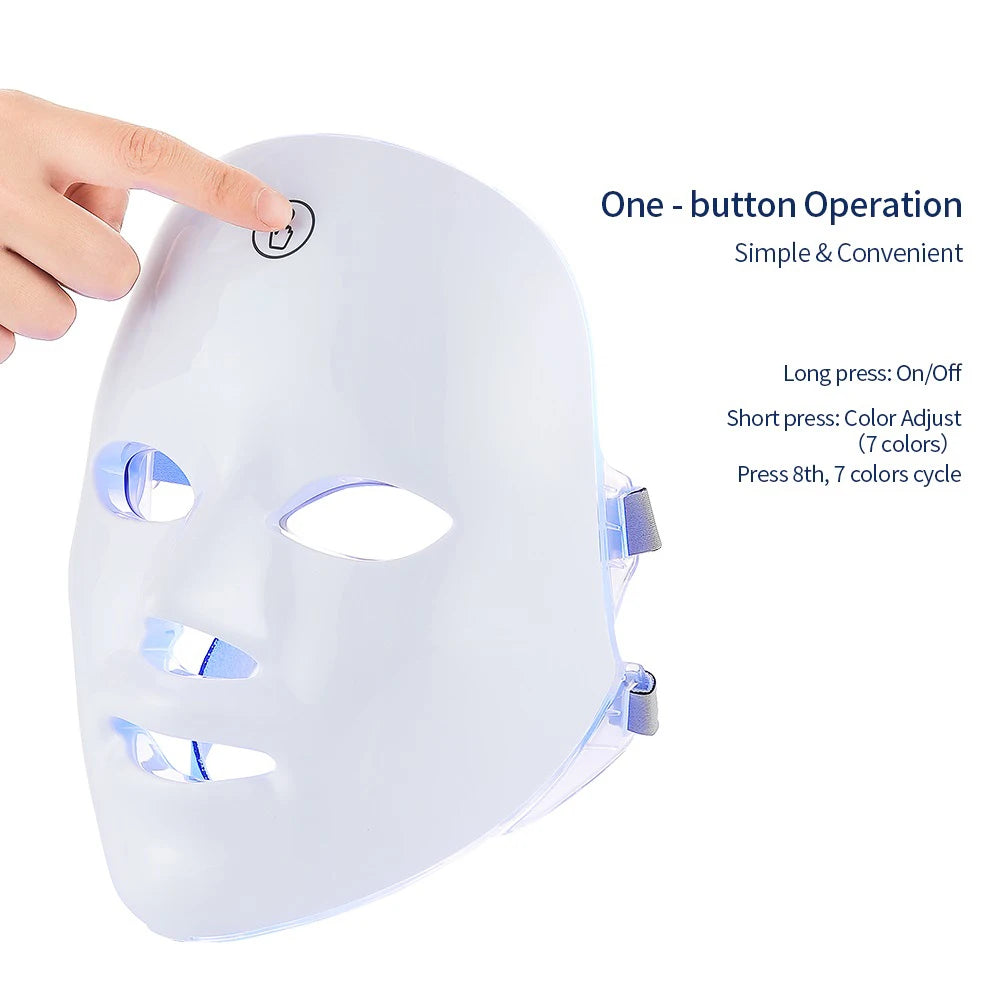 7-Color LED Face Mask — Photon Light Therapy for Glowing Skin